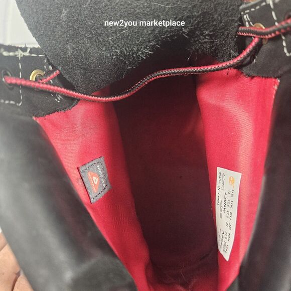 Timberland Men's 6" Premium waterproof Boots Red/Beige/Black Size 13M - Picture 16 of 16